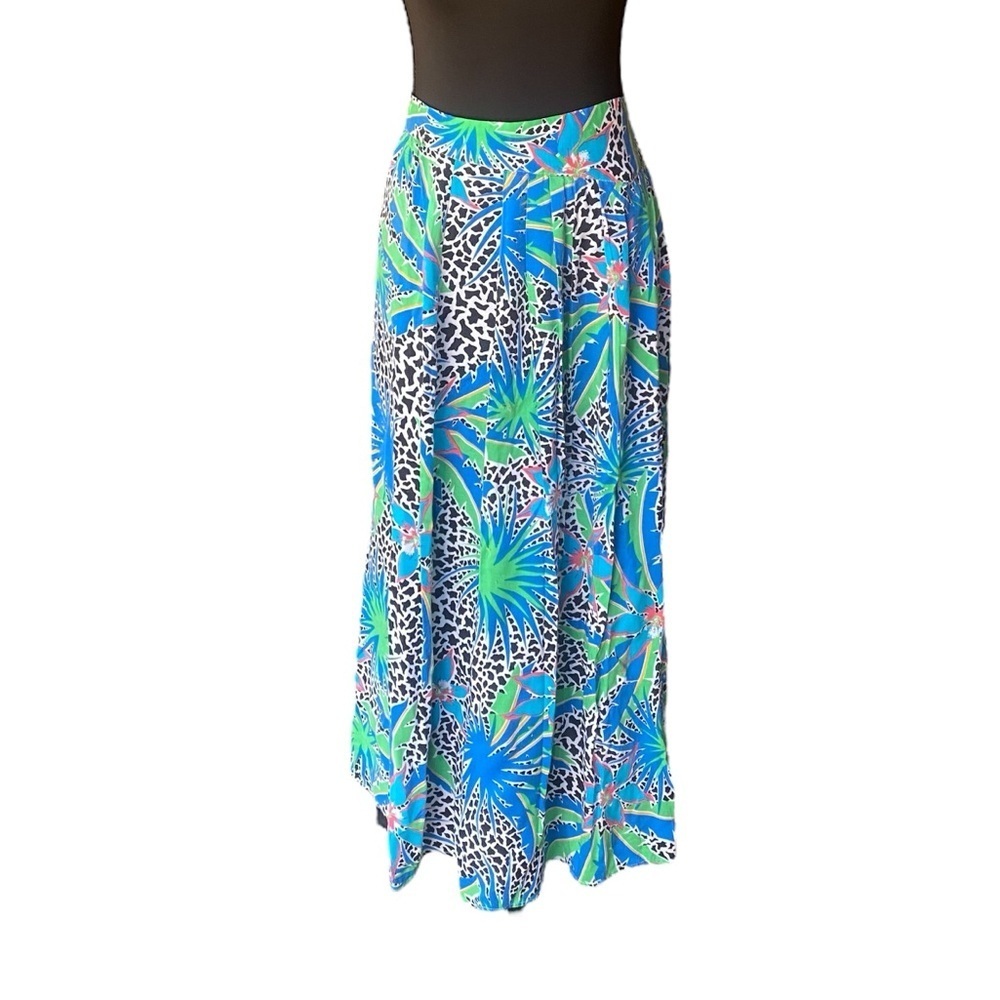 Vintage Worthington Skirt, Tropical Abstract Design, 34” Length Size 10, 80s 90s - Picture 2 of 8